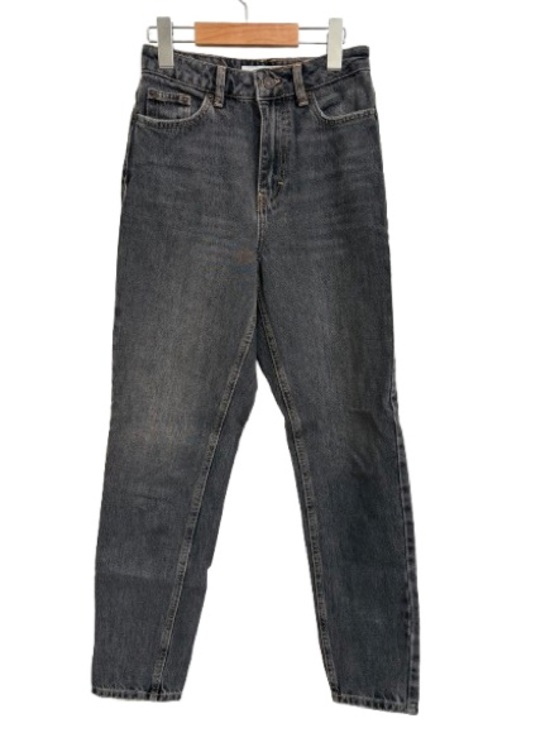 Topshop Denim - Topshop High-Rise Slim Taper "Mom" Jeans - Charcoal Wash